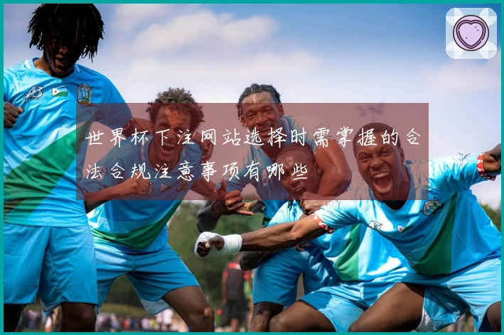 世界杯下注网站选择时需掌握的合法合规注意事项有哪些